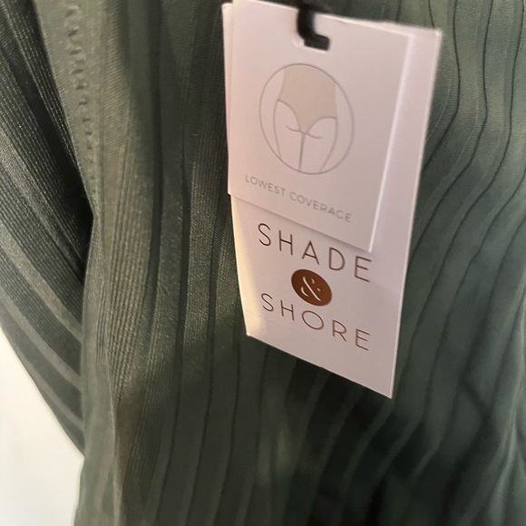 NWT Shade and Shore Women's Cheeky One Piece Swimsuit in Olive Green SIze XL - Picture 6 of 6